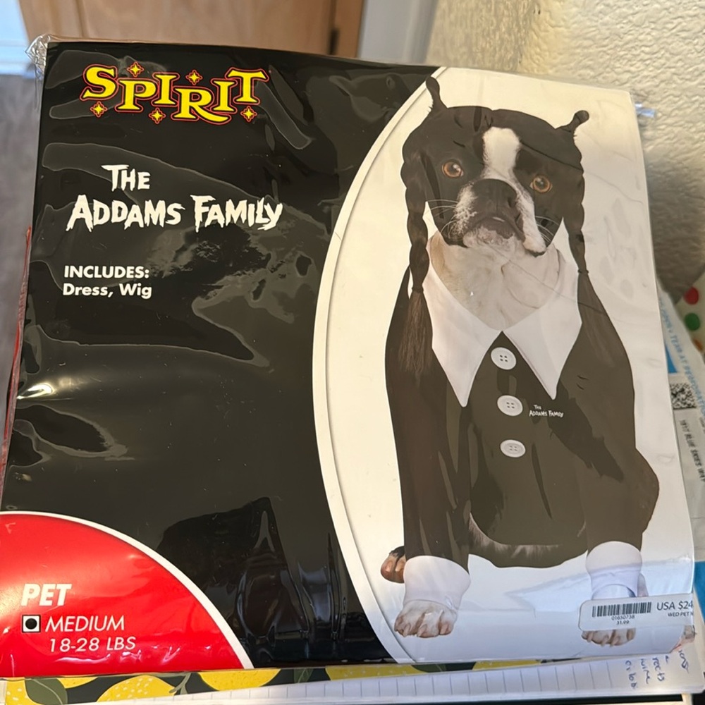 Wednesday Addams Dog Costume